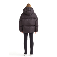 Veste à capuche matelassée ultra-légère, imperméable et réversible pour femme, idéale pour les aventures hivernales en extérieur - Chaude et confortable