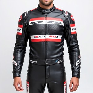 Traje de moto de proveedor superior de Alibaba, precio directo de fábrica, logotipo personalizado, piel de vaca/Búfalo, equipo de carreras, armadura CE, exportación global - Product Image 6