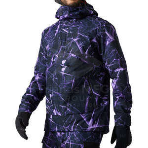 Veste softshell à capuche pour homme, coupe-vent et imperméable, avec logo sur le devant - Légère et écologique pour une utilisation en extérieur en hiver - Product Image 3