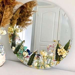 Miroir mural en résine artistique à cadre rond, best-seller, pour la décoration intérieure et l'aménagement intérieur, provenant d'un fournisseur indien - Product Image 4