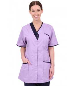 ชุดเครื่องแบบพยาบาลแขนสั้นผ้าทอยืดหยุ่นสำหรับผู้หญิงเสื้อผ้าพยาบาลฤดูร้อนน้ำหนักเบา - Product Image 2