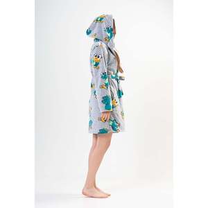 Bata corta con capucha de forro polar para mujer con bolsillos, sudaderas cómodas - Product Image 2