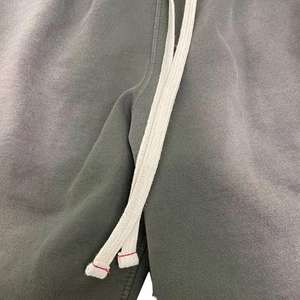 กางเกงวอร์มผ้าฝ้ายผ้าฟลีซผ้าดิบแบบมีเชือกรูดสำหรับออกกำลังกายผ้าฟลีซผ้าดิบแนววินเทจ - Product Image 2