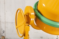Machine à béton d'occasion, capacité 150 litres, pour la construction, fabrication italienne, bétonnière 1 sac de ciment à vendre