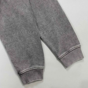 2025 vente directe d'usine sweats à capuche lavés à l'acide Logo personnalisé sweats à capuche en coton mélangé de couleur unie lavés à l'acide - Product Image 3
