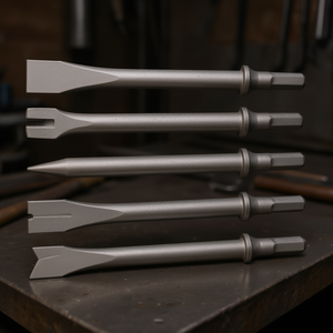 Juego de tijeras neumáticas Hazet con desincrustador de agujas y 5 cinceles - Product Image 3