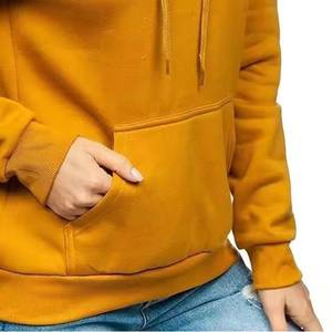 Sweats à capuche pour femmes 100 % coton Matière légère Impression de logo personnalisée Sweats à capuche streetwear - Product Image 5