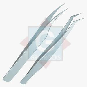 Pinzas de extensión de pestañas de acero inoxidable Premium de alta calidad Herramientas de belleza - Product Image 1