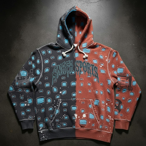 Sudadera con Capucha para Hombre de Secado Rápido y Transpirable, Sudadera con Capucha Bordada con Apliques Desgastados, la Mejor Fabricación, Sudadera con Capucha Desgastada para Hombre - Product Image 1