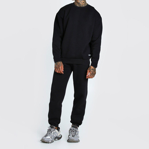 Chándal de Cuello Redondo Personalizado para Hombre, Conjunto Informal con Bolsillos y Sudadera con Capucha de Gran Tamaño - Product Image 4