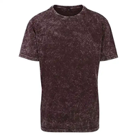T-shirt en coton tricoté 100% de haute qualité, délavé à l'acide, respirant, confortable, coupe oversize, style chinois, uni, streetwear, logo personnalisé