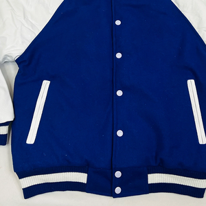 Chaqueta Universitaria Bomber DCY, Clásica Azul Rey con Letras Blancas, Unisex, Ropa Deportiva Universitaria, Impermeable - Product Image 5