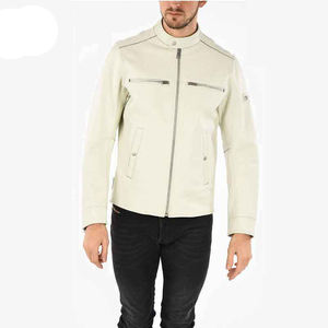 Veste en cuir pour hommes, couleurs unies de haute qualité, meilleure vente veste en cuir pour hommes de taille plus, vente en gros et en ligne - Product Image 5