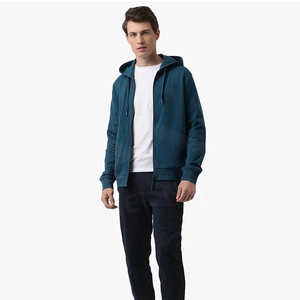 Meilleur prix de gros Sweat à capuche zippé avec logo personnalisé pour hommes Vente directe d'usine Vêtements décontractés Nouveau style Sweat à capuche zippé pour hommes - Product Image 4