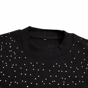 Men Oversized <b>Rhinestone</b> T Shirt Daily Wear Street Style Loose Fit Men Oversized Summer T Shirt Breathable Cotton Loose <b>Top</b> - Product Image 2