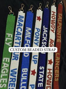 Correa de Lámpara con Cuentas de Semillas, Material de Níquel, Color Rojo y Blanco de Moda para Decoración de Fiestas de Cumpleaños - Product Image 3