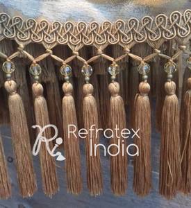 Tassel <b>Fringe</b> in Low Cost Bulk Supplier and Manufacture by Refratex India Made in India for Best Quality and Low Price - Product Image 5