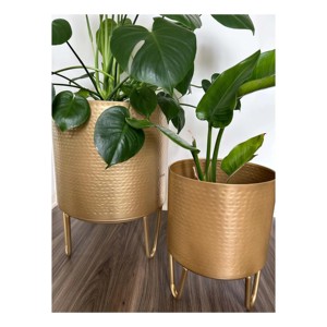 Macetas versátiles de plástico negro macetas moldeadas por compresión macetas elegantes ranuras verticales maceta decorativa de lujo - Product Image 4