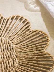 Manteles individuales tejidos con flores de algas marinas, productos ecológicos hechos en Vietnam, decoración de mesa, venta al por mayor - Product Image 4