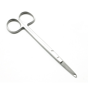 Tijeras quirúrgicas de acero inoxidable de 14cm Tijeras de puntada recta de cirugía integral manual - Product Image 1
