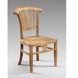 side <b>chair</b> <b>teak</b> wood batavia natural stain color - Product Image 1