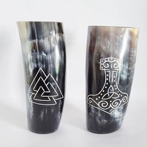 Cuerno natural de alta calidad Artículos para beber hechos a mano Diseño animal elegante Taza de ágata Pulido Fabricante mayorista de alta comercialización - Product Image 1