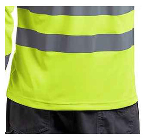 Camisa reflectante de alta visibilidad personalizada de estilo 2025, camisa reflectante personalizada de seguridad de manga completa para exteriores para hombres - Product Image 3