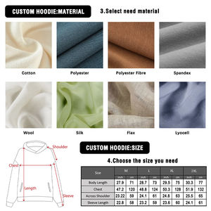 Sudaderas con Capucha Lisas Personalizadas, Sudaderas de Algodón Gruesas para Gimnasio, Sudaderas Extra Grandes, Sudaderas con Capucha para Hombre, Ropa Urbana de Alta Calidad - Product Image 2
