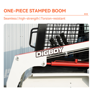 Mini Front <span class=keywords><strong>Loader</strong></span> Bersertifikasi CE/EPA, Tahan Lama, Kapasitas Tinggi, Bucket Batu, Track Skid Steer <span class=keywords><strong>Loader</strong></span>, Pompa Bearing untuk Penanganan Agregat - Product Image 4