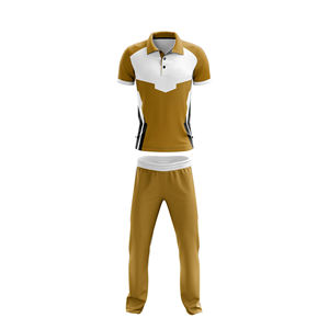 Best Selling Wholesale Manufacturer High Quality Men's Short Sleeve Breathable <b>Cricket</b> Uniform Top Sportswear Pakistani Supplier - Product Image 5