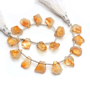 Wholesale Classic Natural Bio <b>Citrine</b> Smooth Slice Shape 8 In 11X8 To 19X9 MM Gemstone Beads Strand Use For Making Jewelry Item - Product Image 3