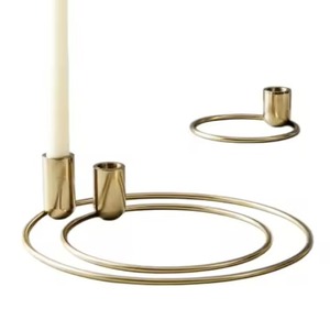 Soporte de vela minimalista moderno, pieza de arte escultural para una configuración interior elegante y una atmósfera suave y brillante - Product Image 2