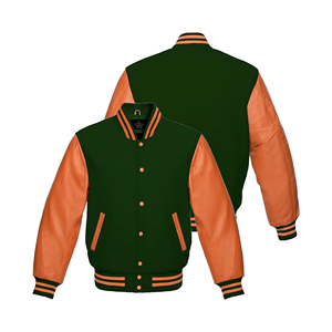 Wholesale Men Casual Wear Formal Varsity Jacket High Quality for Men Plus Size Custom Logo Thick Jacket With Leather Sleeves - Product Image 6