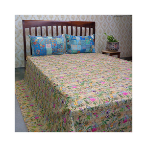 Último Diseño Directo de Fábrica, Kantha Indio de Algodón Estampado a Mano, Tamaño Queen, en Venta al Precio Más Bajo - Product Image 3