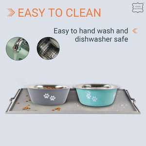 Cuenco de comida para perros elevado de acero inoxidable de lujo personalizado, comedero lento de cobre, cuenco de agua para perros, dispensador de comedero para perros - Product Image 5