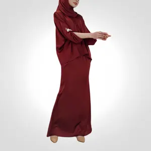 SIPO بالجملة كرانغ ملابس إسلامية مودرن أكمام واسعة مطرزة بالخرز ملابس تراثية إسلامية فستان باجو كرانغ