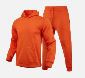 Survêtements unisexes 100 % coton pour le sport et le fitness, ensembles personnalisés avec sweat à capuche et pantalon, streetwear décontracté, maternité, couleurs personnalisées - Product Image 5