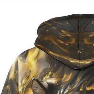 Venta caliente diseño único transpirable hombres básicos sudaderas con capucha Slim Fit Casual Street Style Digital impreso Sudadera con capucha para invierno - Product Image 5