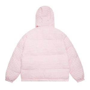 Femmes hiver chaud mi-long mince à capuche fermeture éclair Parkas à manches longues rembourré bouffée veste couleur unie fait peau de mouton coton - Product Image 4