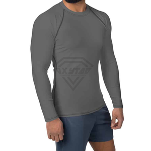 Rashguard pour femmes personnalisé, coupe ajustée, résistant aux UV, respirant, en spandex/polyester, rashguard pour hommes BJJ, haut en gros - Product Image 4