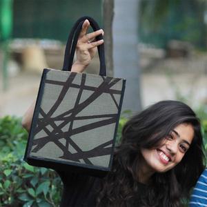 Handmade Natural <b>Jute</b> Canvas Tote Bags With Rope Handles Customize Shape Heavy Quality <b>Sacks</b> Latest Prices Grocery Use Bags - Product Image 5