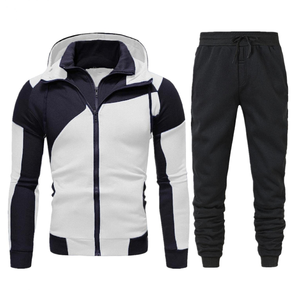 Conjunto de Chaqueta Cortavientos con Capucha y Pantalones Deportivos de Invierno de Alta Calidad, Casual, Transpirable, para Hombre, Ropa Deportiva Urbana - Product Image 1