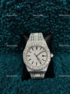 Meilleure vente chaude personnaliser Bling Buss Down D VVS Pass Diamond Tester montre-bracelet en acier inoxydable VVS Moissanite avec diamant pour hommes - Product Image 6