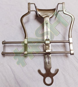 Retractor Abdominal Codman Balfour de 7 y 10 Pulgadas, con Hojas Laterales Sólidas Fenestradas y Hoja Central, Instrumentos Médicos - Product Image 2
