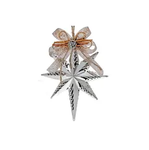 Silber Metall Weihnachten hängende Ornamente heiß verkaufen Weihnachts baum hängen Dekorations zubehör für Zuhause Weihnachten Neujahr Party