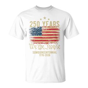 T-Shirt Promozionale Tri-Blend per il 250° Anniversario della Bandiera Americana - 250 Anni USA - Product Image 1
