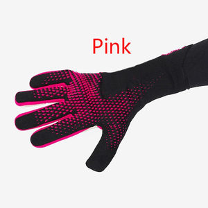 Gants de gardien de but professionnel de football ultra doux Design ultime en latex noir bleu orange et cuir véritable - Product Image 4