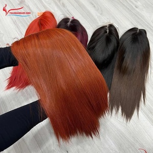 SUPER SOLDES : Perruque bob lisse et droite, cheveux de 8 à 12 pouces, lisse et droite, fermeture en dentelle colorée, raie au milieu, perruque vietnamienne, extensions de cheveux - Product Image 4