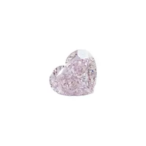 Wholesale shiny vvs clarity heart shaped in pink color natural loose diamond for enhanced shine of any unique jewelry