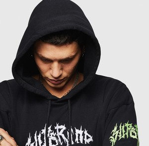 Sudaderas con capucha personalizadas con hombros caídos de Color negro para hombre, ropa informal de moda, sudadera suave y Lisa De Color sólido de gran tamaño para hombre - Product Image 6
